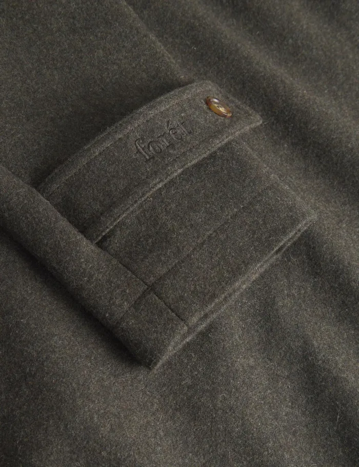 Fort Jackets PINE WOOL COAT Dark Moss Melang 8211 Men Fort Jackets PINE WOOL COAT Dark Moss Melang 8211 Men