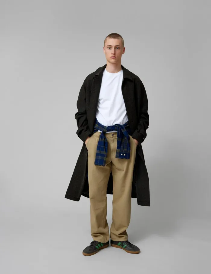 Fort Jackets PINE WOOL COAT Dark Moss Melang 8211 Men Fort Jackets PINE WOOL COAT Dark Moss Melang 8211 Men