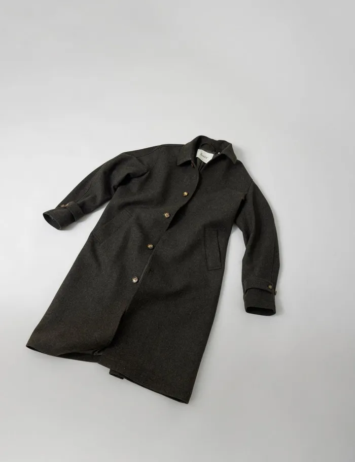 Fort Jackets PINE WOOL COAT Dark Moss Melang 8211 Men Fort Jackets PINE WOOL COAT Dark Moss Melang 8211 Men