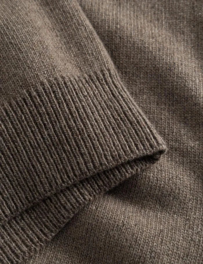 Fort Knitwear CIRCLE JACQUARD KNIT Cold Brown 8211 Men Fort Knitwear CIRCLE JACQUARD KNIT Cold Brown 8211 Men