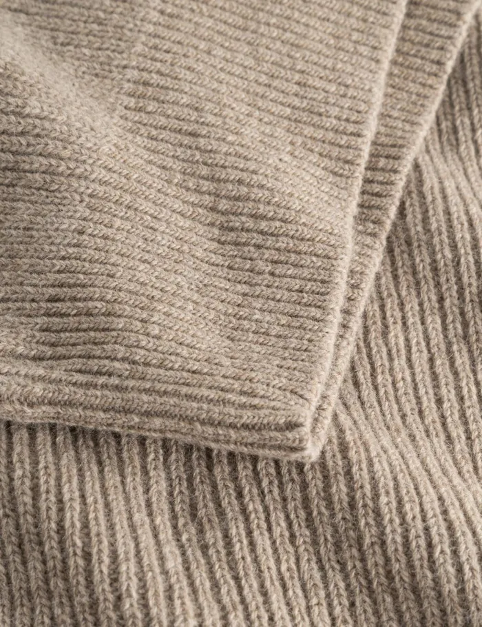 Fort Knitwear MARSH RIB ZIP HIGH NECK Khaki 8211 Men Fort Knitwear MARSH RIB ZIP HIGH NECK Khaki 8211 Men