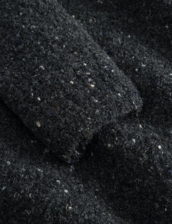 Fort Knitwear MOSS MERINO KNIT Dark Grey Mlange 8211 Men Fort Knitwear MOSS MERINO KNIT Dark Grey Mlange 8211 Men
