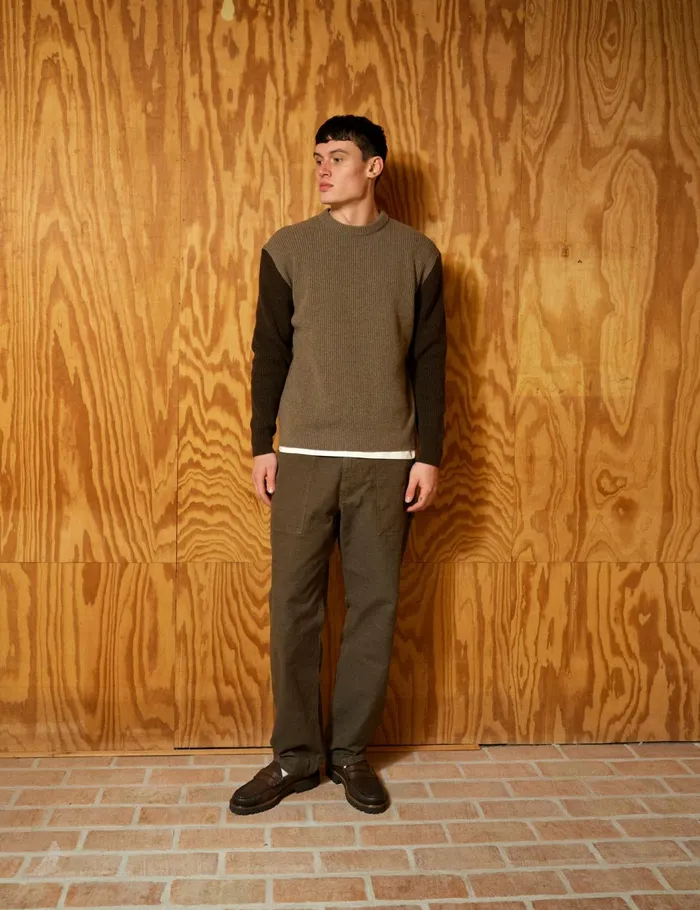 Fort Knitwear RELAX RIB KNIT Stonecold Brown 8211 Men
