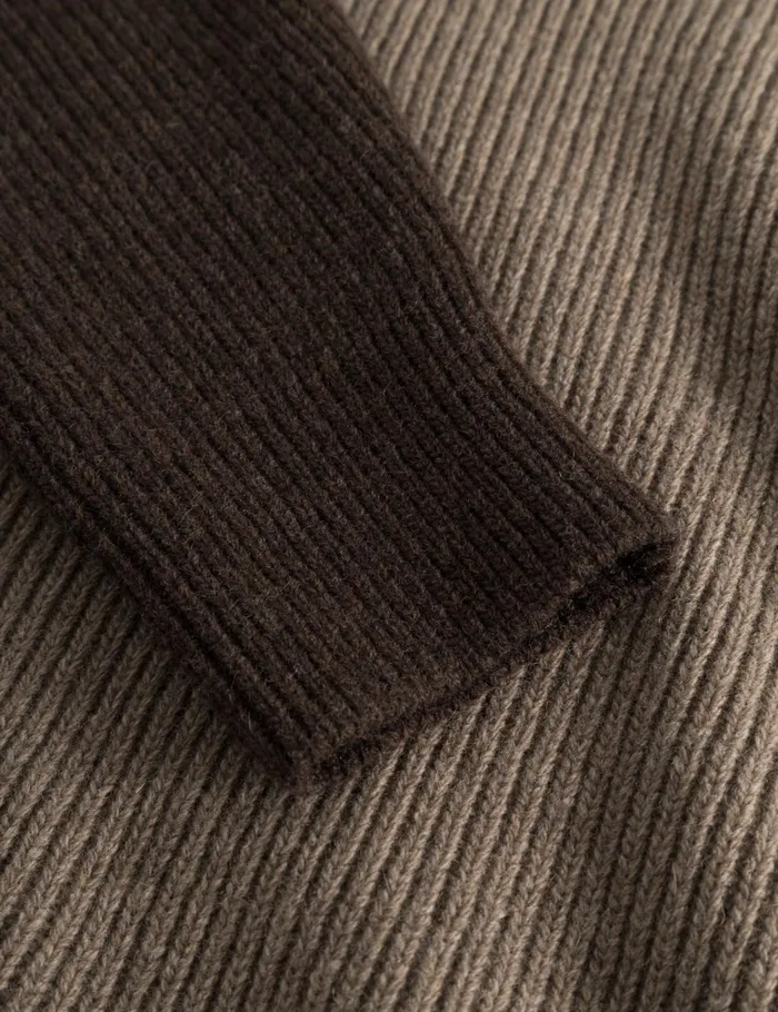 Fort Knitwear RELAX RIB KNIT Stonecold Brown 8211 Men