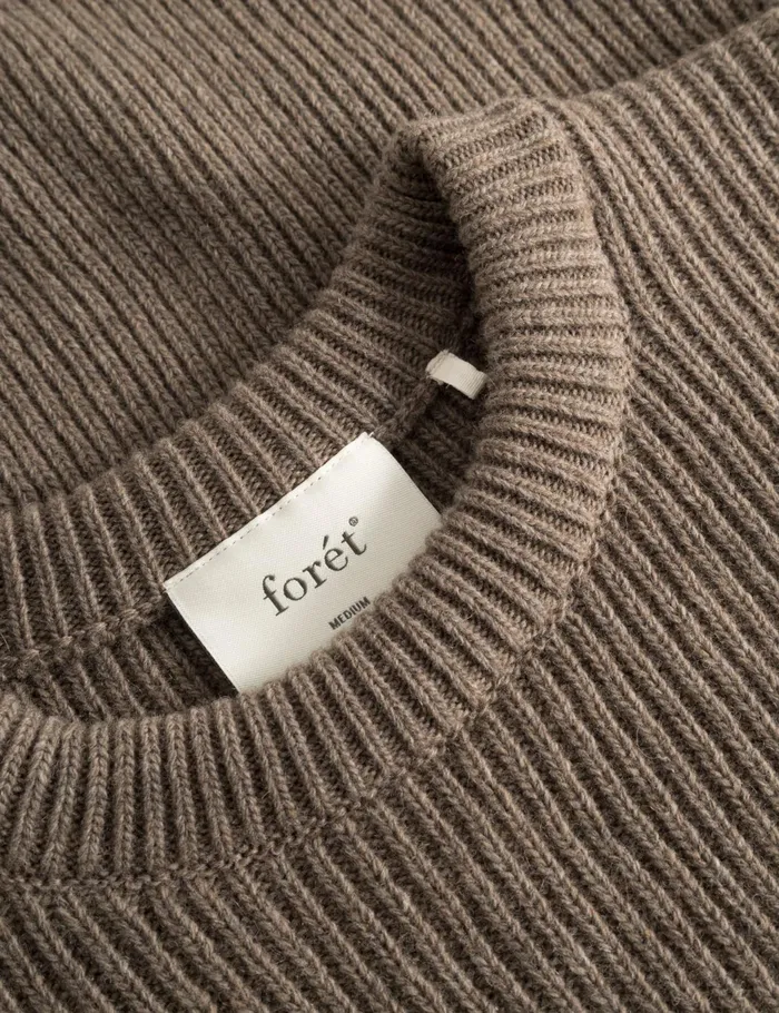 Fort Knitwear RELAX RIB KNIT Stonecold Brown 8211 Men