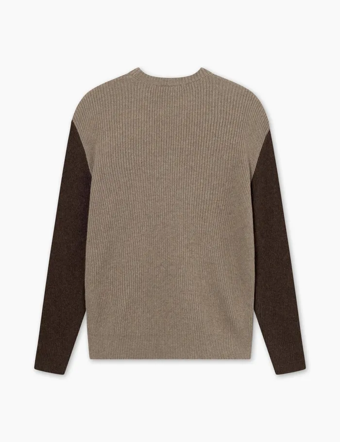 Fort Knitwear RELAX RIB KNIT Stonecold Brown 8211 Men