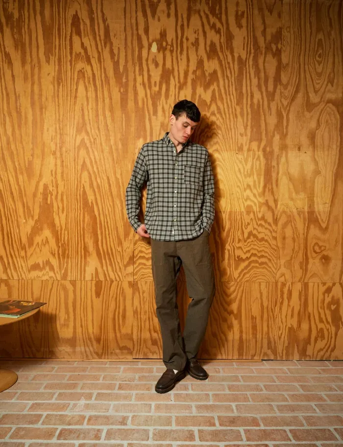 Fort Shirts HORNET SEERSUCKER SHIRT Brown Check 8211 Men Fort Shirts HORNET SEERSUCKER SHIRT Brown Check 8211 Men