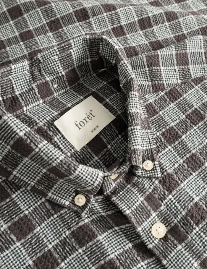 Fort Shirts HORNET SEERSUCKER SHIRT Brown Check 8211 Men Fort Shirts HORNET SEERSUCKER SHIRT Brown Check 8211 Men