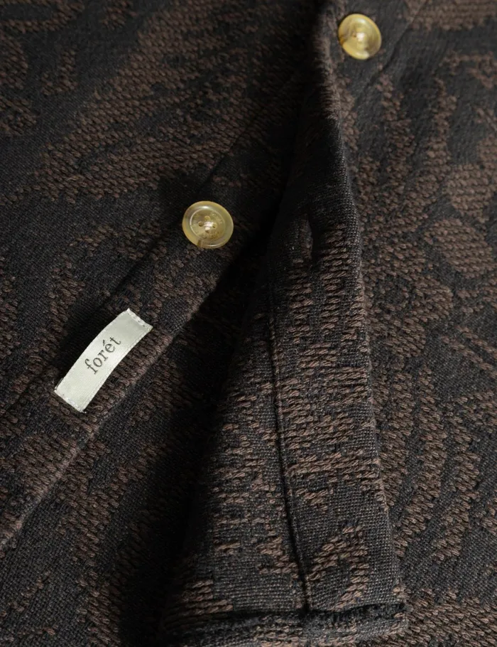 Fort Shirts MAP JACQUARD SHIRT Cold Brown 8211 Men Fort Shirts MAP JACQUARD SHIRT Cold Brown 8211 Men
