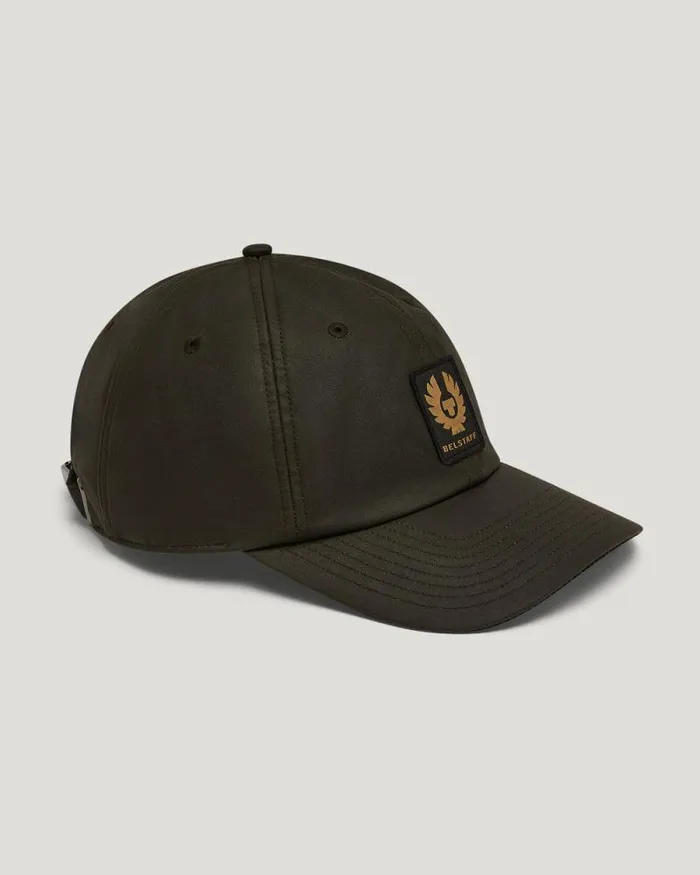 Hats Women Belstaff Phoenix Patch Cap Faded Olive