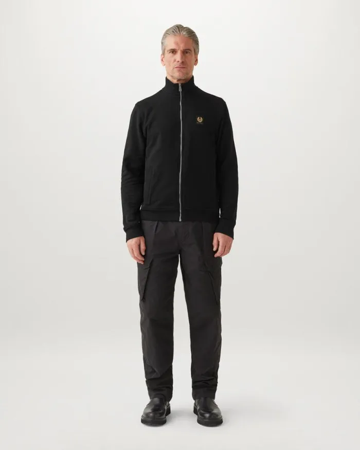 Hoodies and Sweatshirts Men Belstaff Belstaff Full Zip Sweatshirt Black Hoodies and Sweatshirts Men Belstaff Belstaff Full Zip Sweatshirt Black