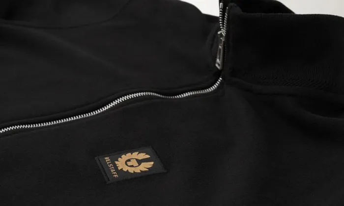 Hoodies and Sweatshirts Men Belstaff Belstaff Full Zip Sweatshirt Black Hoodies and Sweatshirts Men Belstaff Belstaff Full Zip Sweatshirt Black