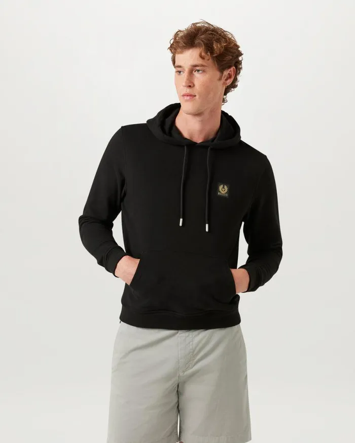 Hoodies and Sweatshirts Men Belstaff Belstaff Hoodie Black Hoodies and Sweatshirts Men Belstaff Belstaff Hoodie Black