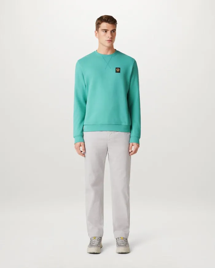 Hoodies and Sweatshirts Men Belstaff Belstaff Sweatshirt Oil Blue Hoodies and Sweatshirts Men Belstaff Belstaff Sweatshirt Oil Blue