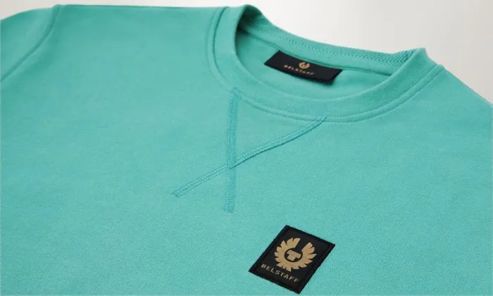 Hoodies and Sweatshirts Men Belstaff Belstaff Sweatshirt Oil Blue Hoodies and Sweatshirts Men Belstaff Belstaff Sweatshirt Oil Blue