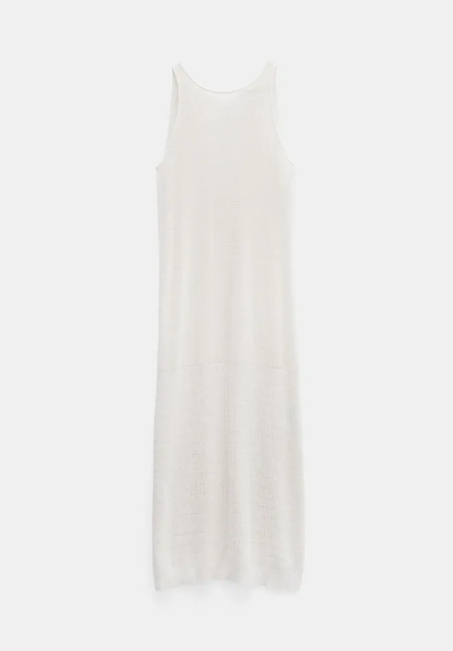 Hush Dresses Women Clara Knitted Beach Dress Soft White