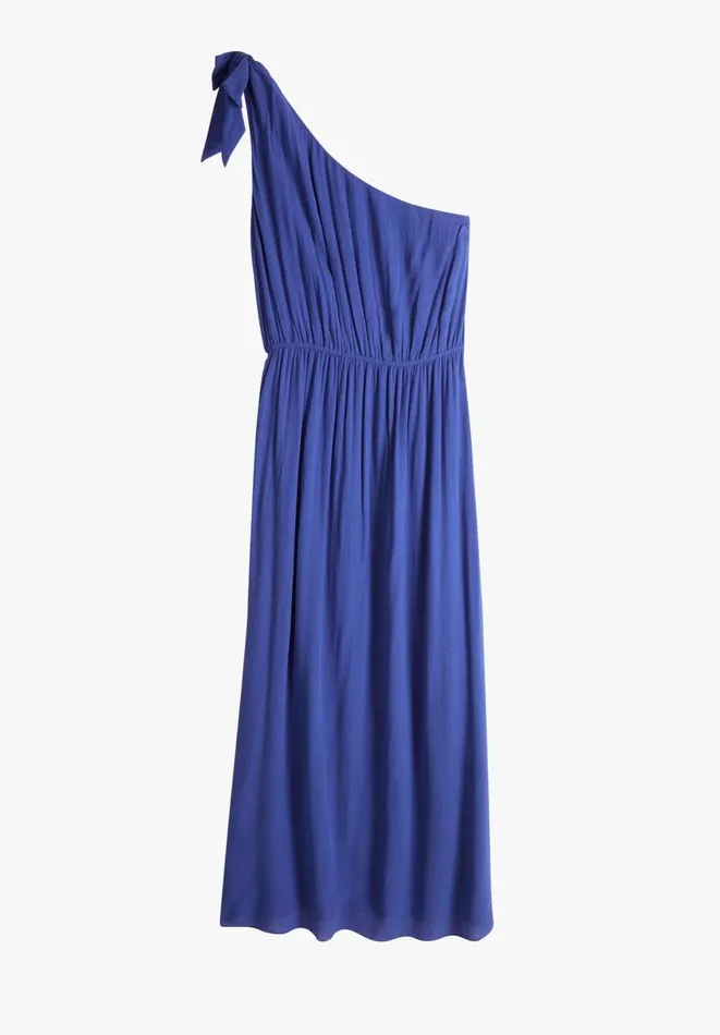 Hush Dresses Women Selena One Shoulder Midi Dress Blue