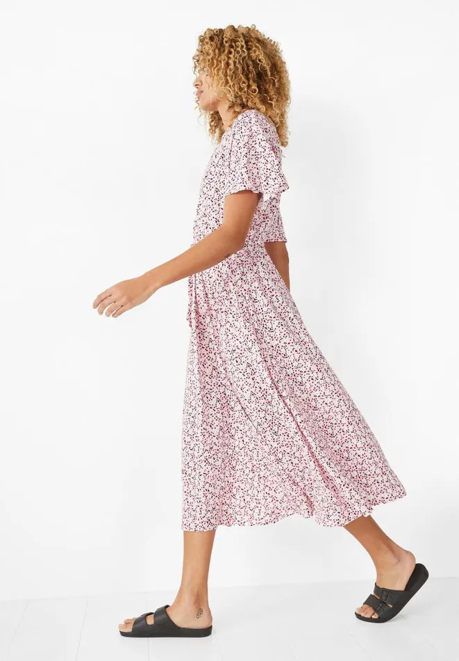 Hush Dresses Women Yasmin Midi Dress Mini Daisy Pink