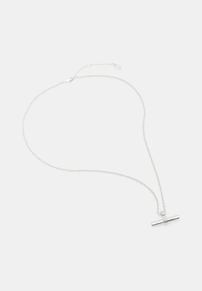 Hush Jewellery Women Harlow T Bar Necklace Silver Hush Jewellery Women Harlow T Bar Necklace Silver