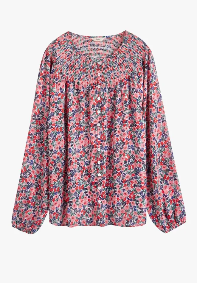 Hush Shirts and Blouses Women Lana Shirred Blouse Light Pop Floral