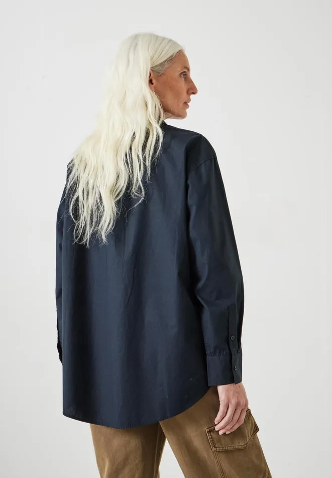 Hush Shirts and Blouses Women Pia Oversized Cotton Shirt Black Hush Shirts and Blouses Women Pia Oversized Cotton Shirt Black