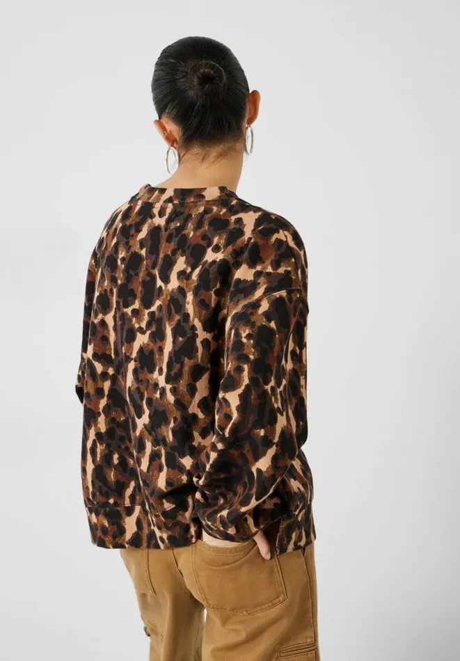 Hush Sweatshirts and Hoodies Women Leanne Leopard Sweatshirt Leopard
