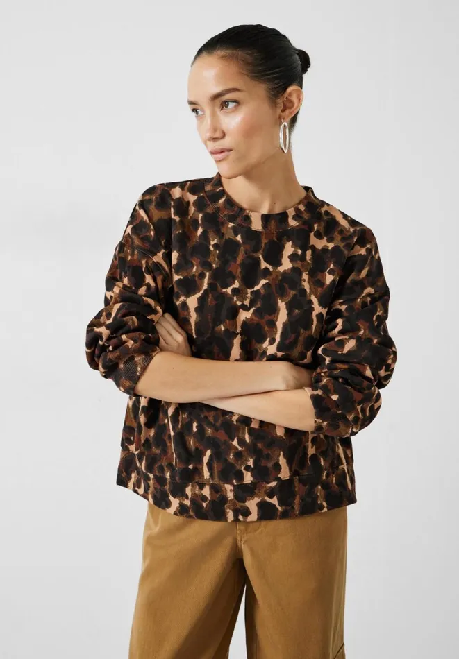 Hush Sweatshirts and Hoodies Women Leanne Leopard Sweatshirt Leopard