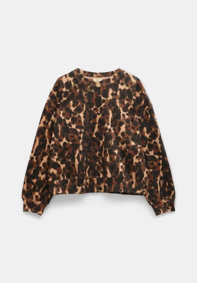 Hush Sweatshirts and Hoodies Women Leanne Leopard Sweatshirt Leopard