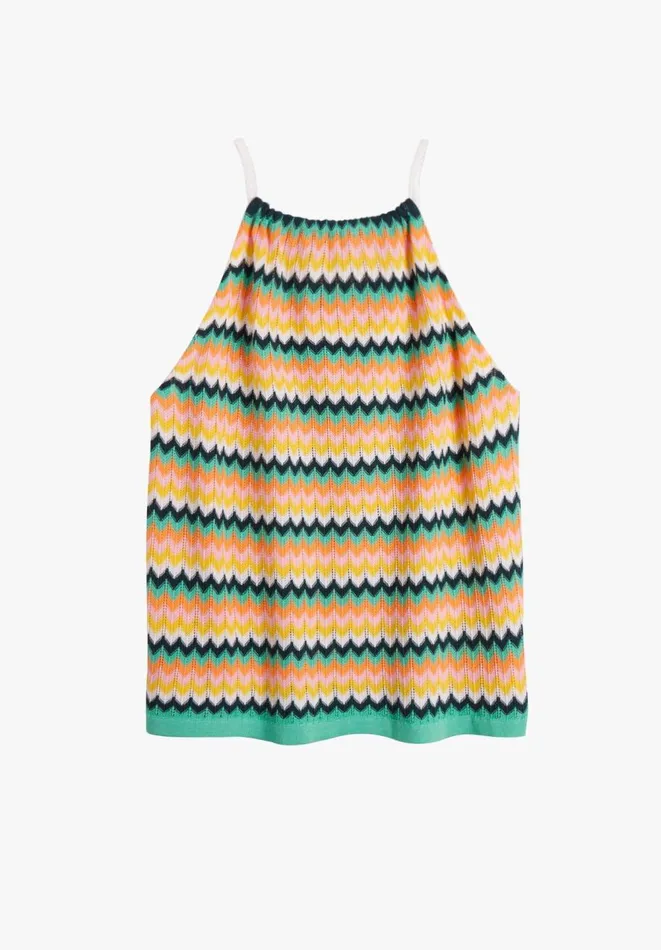 Hush Tops and Tshirts Women Nora Halterneck Knitted Vest Ecrumulti Hush Tops and Tshirts Women Nora Halterneck Knitted Vest Ecrumulti