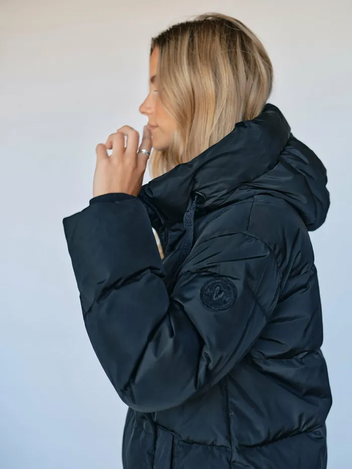 Jackets and Coats Women MMNova Avon Down Jacket Black MOS MOSH Jackets and Coats Women MMNova Avon Down Jacket Black MOS MOSH
