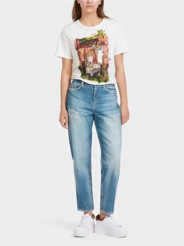 Jeans Damen Marc Cain 034Rethink Together034 Jeans RIVNE Blue Denim