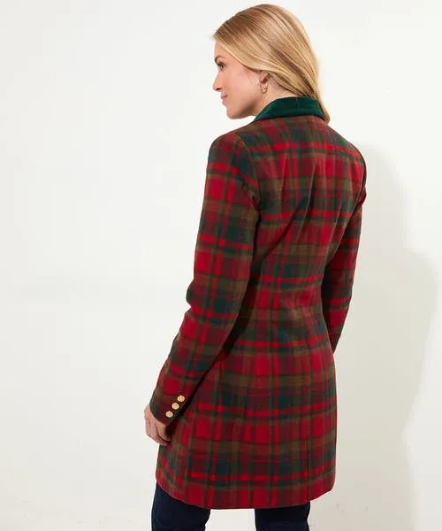 Joebrowns Coats and Jackets Apparel Camilla Checked Longline Coat Red Joebrowns Coats and Jackets Apparel Camilla Checked Longline Coat Red
