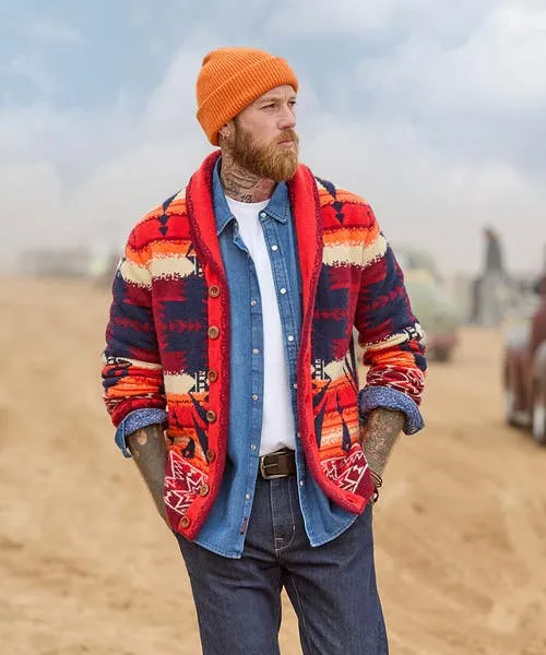 Joebrowns Knitwear Apparel Artisan Cardigan Sunset Joebrowns Knitwear Apparel Artisan Cardigan Sunset