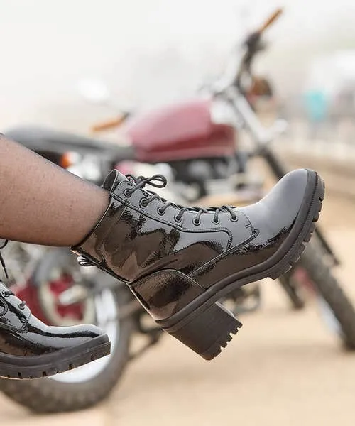 Joebrowns Shoes Sandals and Boots Apparel Go Getter Patent Boots Black Joebrowns Shoes Sandals and Boots Apparel Go Getter Patent Boots Black