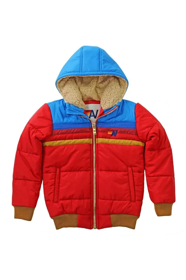 Kids Kids Collection Aviator Nation KID039S TREKKER 2 JACKET 8211 CHERRY