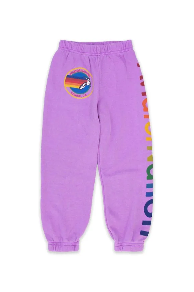 Kids Kids Sweatpants Aviator Nation KID039S AVIATOR NATION SWEATPANTS 8211 NEON PURPLE Kids Kids Sweatpants Aviator Nation KID039S AVIATOR NATION SWEATPANTS 8211 NEON PURPLE