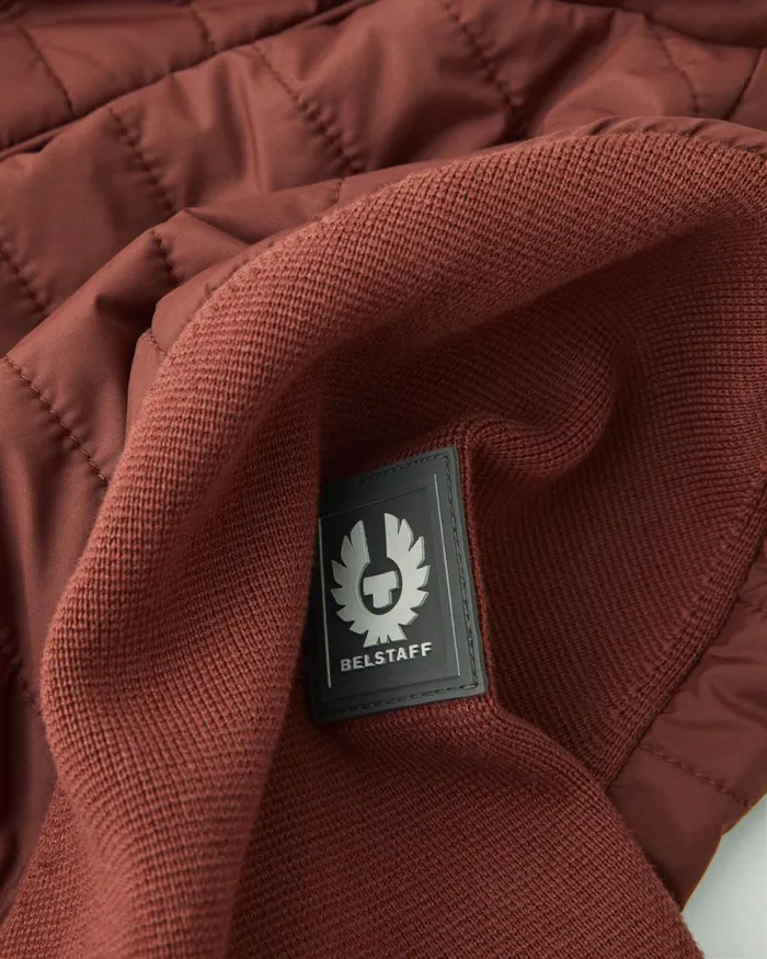 Knitwear Men Belstaff Venture Full Zip Cardigan Deep Copper Knitwear Men Belstaff Venture Full Zip Cardigan Deep Copper