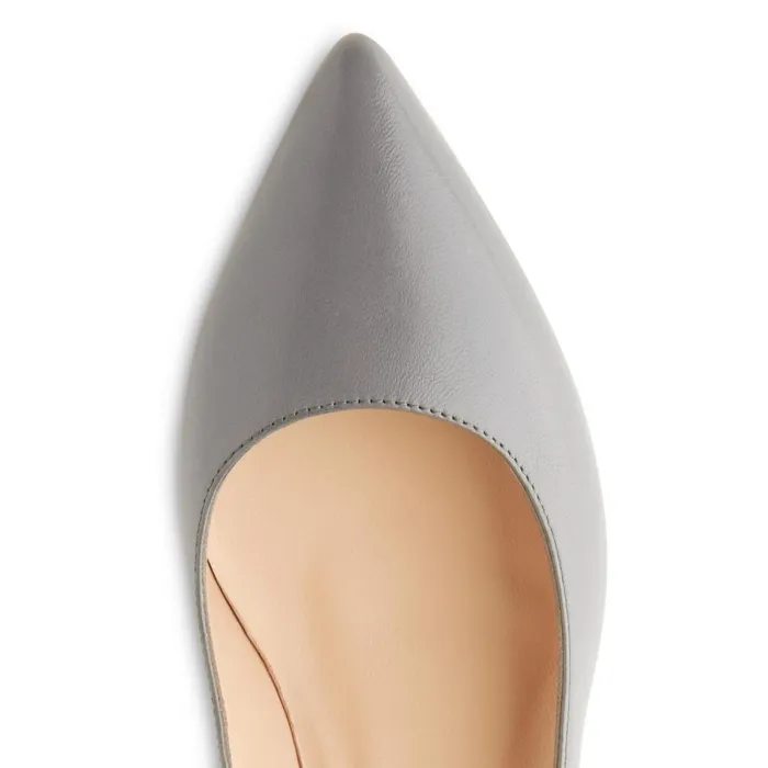 LKBennett Court Shoes Women Audrey Grey Leather Closed Courts LKBennett Court Shoes Women Audrey Grey Leather Closed Courts