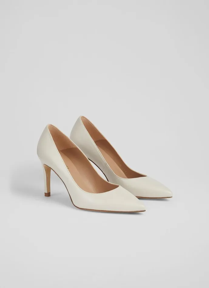 LKBennett Court Shoes Women Floret Nude 1 Leather Pointed Toe Courts LKBennett Court Shoes Women Floret Nude 1 Leather Pointed Toe Courts