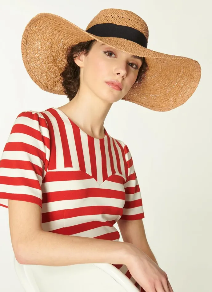 LKBennett Hats and Fascinators Women Saffron Straw Floppy Sun Hat
