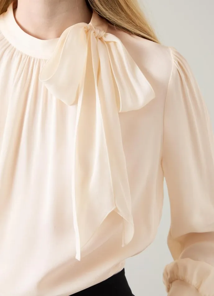 LKBennett Tops Women Marcy Cream Blouse LKBennett Tops Women Marcy Cream Blouse