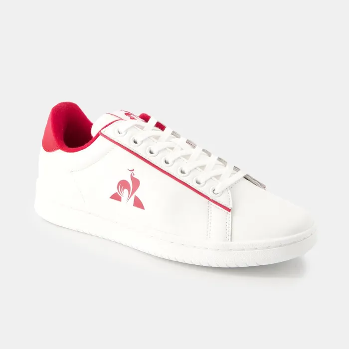 Le Coq Sportif Shoes LCS COURT CLEAN W Optical Whitecerise Women Trainers And Sneakers Le Coq Sportif Shoes LCS COURT CLEAN W Optical Whitecerise Women Trainers And Sneakers