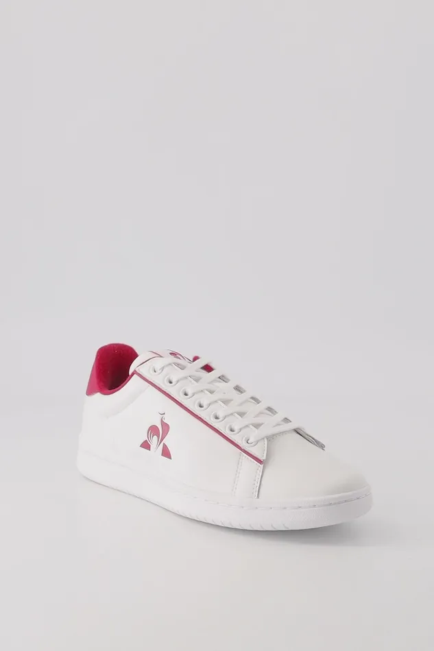 Le Coq Sportif Shoes LCS COURT CLEAN W Optical Whitecerise Women Trainers And Sneakers Le Coq Sportif Shoes LCS COURT CLEAN W Optical Whitecerise Women Trainers And Sneakers
