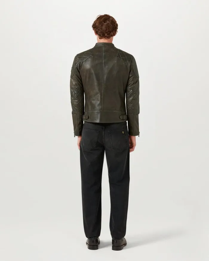 Leather Jackets Men Belstaff Legacy Outlaw Jacket Dark Belstaff Olive Leather Jackets Men Belstaff Legacy Outlaw Jacket Dark Belstaff Olive