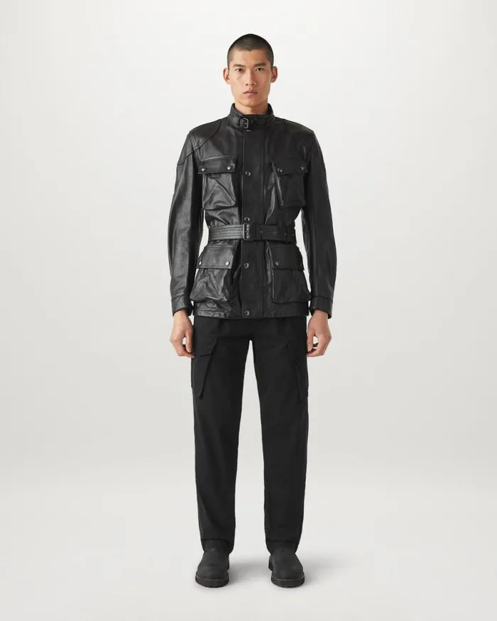 Leather Jackets Men Belstaff Trialmaster Panther Jacket Black Leather Jackets Men Belstaff Trialmaster Panther Jacket Black