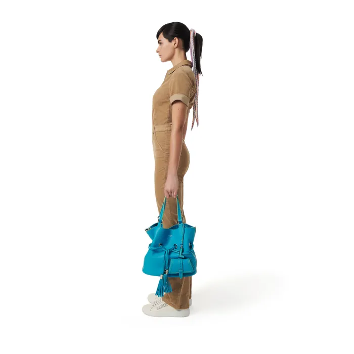 M Bucket Bag Multico Ocean Blue Women Lancel Shoulder Bags M Bucket Bag Multico Ocean Blue Women Lancel Shoulder Bags