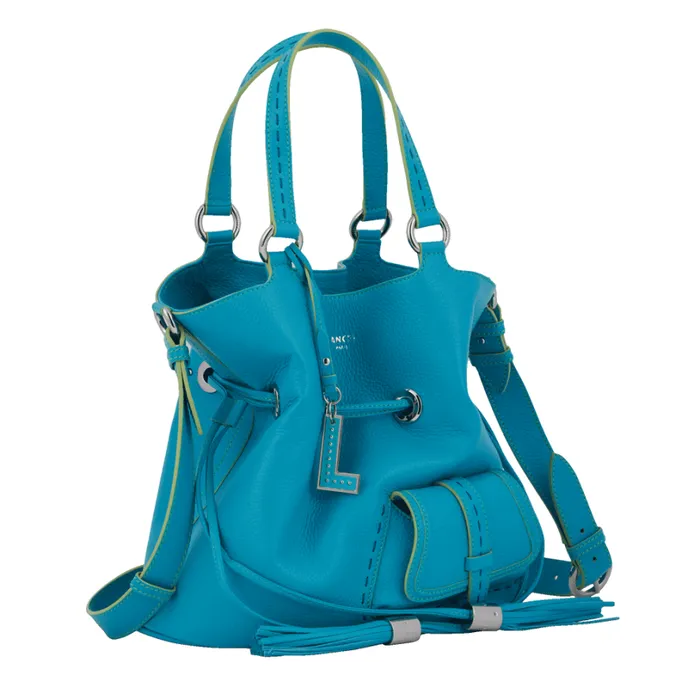 M Bucket Bag Multico Ocean Blue Women Lancel Shoulder Bags M Bucket Bag Multico Ocean Blue Women Lancel Shoulder Bags