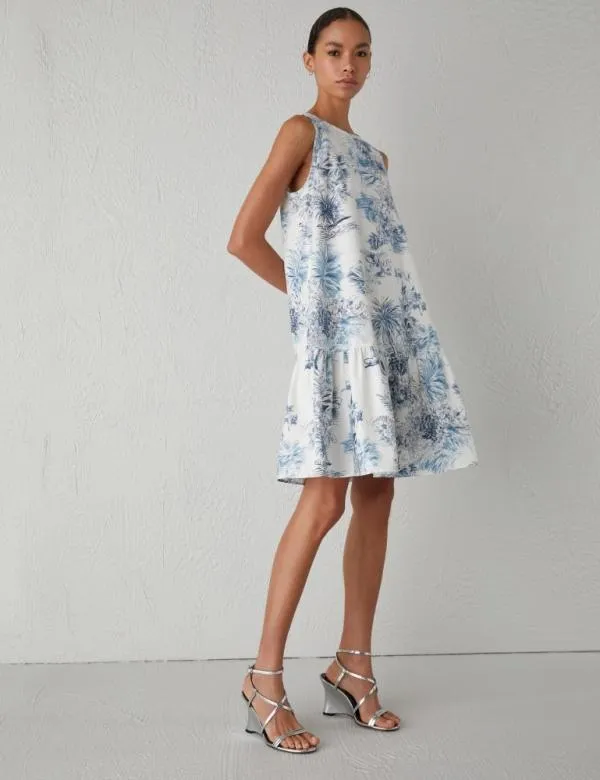 Marella Dresses Women Flounce Dress Ice Marella Dresses Women Flounce Dress Ice