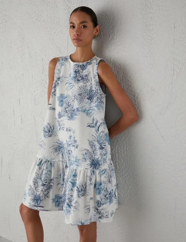 Marella Dresses Women Flounce Dress Ice Marella Dresses Women Flounce Dress Ice