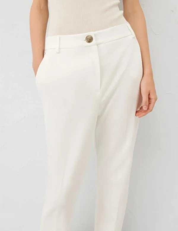 Marella Trousers Women Chino Trousers White